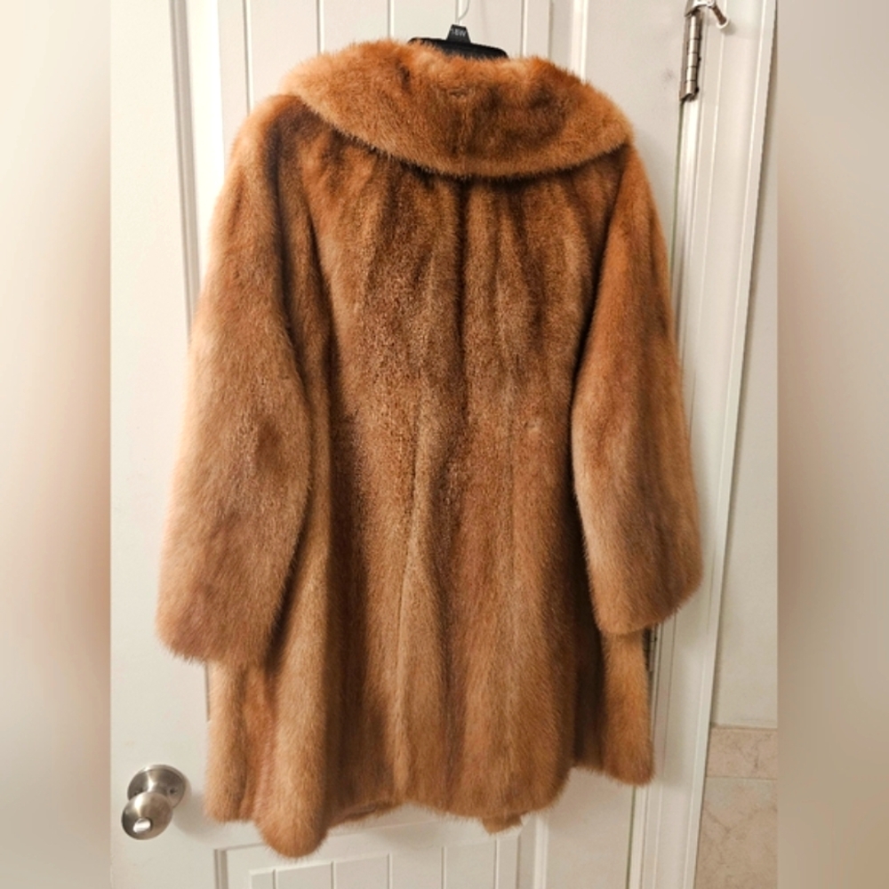 Vintage Size Large SCHLAMPPS Mink Fur Coat Jacket